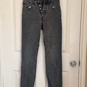 Levi-s Women's Black and Grey Jeans